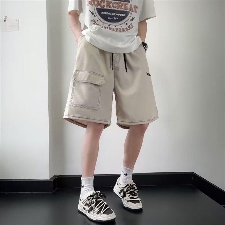 夏季短裤男韩版潮流缉明细透气五分裤宽松百搭裤子K1028-P30,男装休闲裤,星座1109-3
