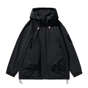 冲锋衣男高品纯色宽松夹克外套DSA157B-J90-P60图片