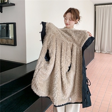 新款冬季加厚加毛休闲外套2C098-9065P245K368，女装派克服，2C098