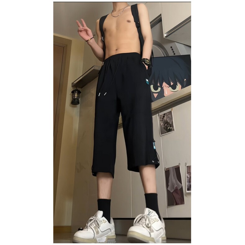 ！夏季男士新款中裤七分裤马裤运动休闲裤QT707-K47-P40,男装牛仔裤,星座617B
