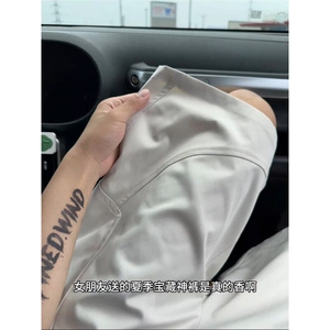 美式运动短裤薄冰丝裤跑步健身斜切休闲五分裤504-K08-特P31控58图片