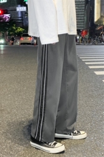 基地-K404-P45夏季休闲裤男士西裤大码阔腿裤垂感直筒裤子宽松潮，男装西裤，电商B280-1（原A049）