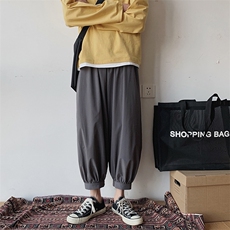 2021春季新款休闲裤多色阔腿灯笼裤束脚裤哈伦裤潮裤子T，男装休闲裤，电商A102B