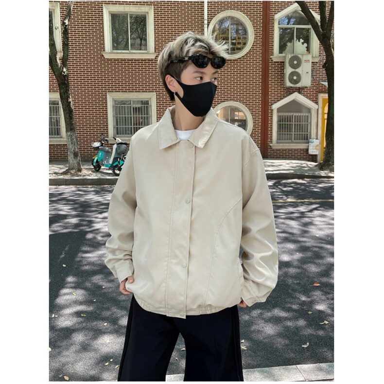 翻领工装夹克男生2025新款春秋季外套百搭宽松简约休闲JK0442-P60,男装夹克,星座308B-2