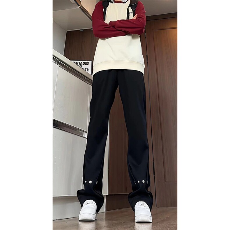 秋冬美式高街vibe运动加绒休闲卫裤货号K2485特P4578加绒P60,男装休闲裤,电商A063