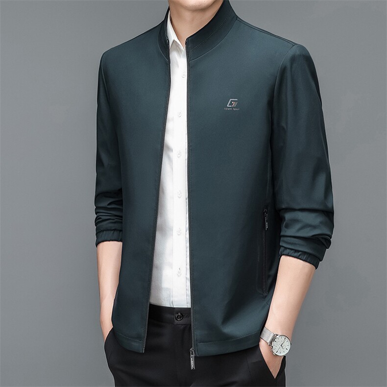 BJ22339钱塘2020-2春秋新款商务休闲简约中年男士夹克外套P69,男装夹克,钱塘207-2