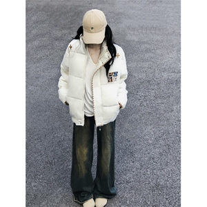 A562-P98 冬季加厚刺绣设计感面包服棉服潮棉衣外套图片