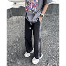 夏季薄款户外速干条纹休闲裤男士宽松直筒百搭运动裤，男装休闲裤，星座410-7