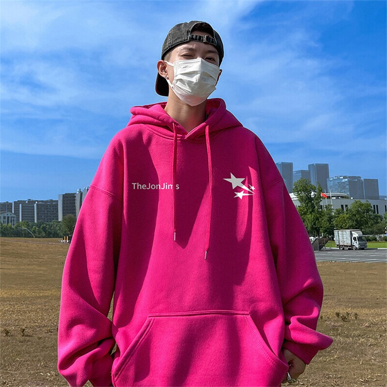 抖音得物供货可提供视频春装重磅美式宽松连帽卫衣DL2428,男装卫衣,电商A486-1