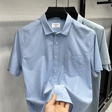 FN824821纯棉牛津纺商务休闲衬衫手拍图主推大货长期款稳定，男装衬衫，钱塘207-1