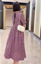 新款韩版时尚玫瑰花连衣裙，女装连衣裙，L·H·X