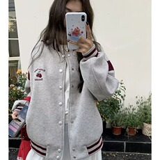 美式复古棒球服外套短款春秋设计感小众夹克WV54-P70，男装夹克，星座208-5