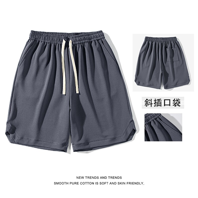 潮流舒适休闲宽松五分裤运动直筒短裤开叉XD2310特批32图片