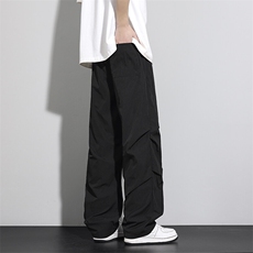2025新款美式高街vibe褶皱工装男潮牌休闲裤子XZ301b-2-CK722TP30，男装休闲裤，星座301B-2（原A443-1）