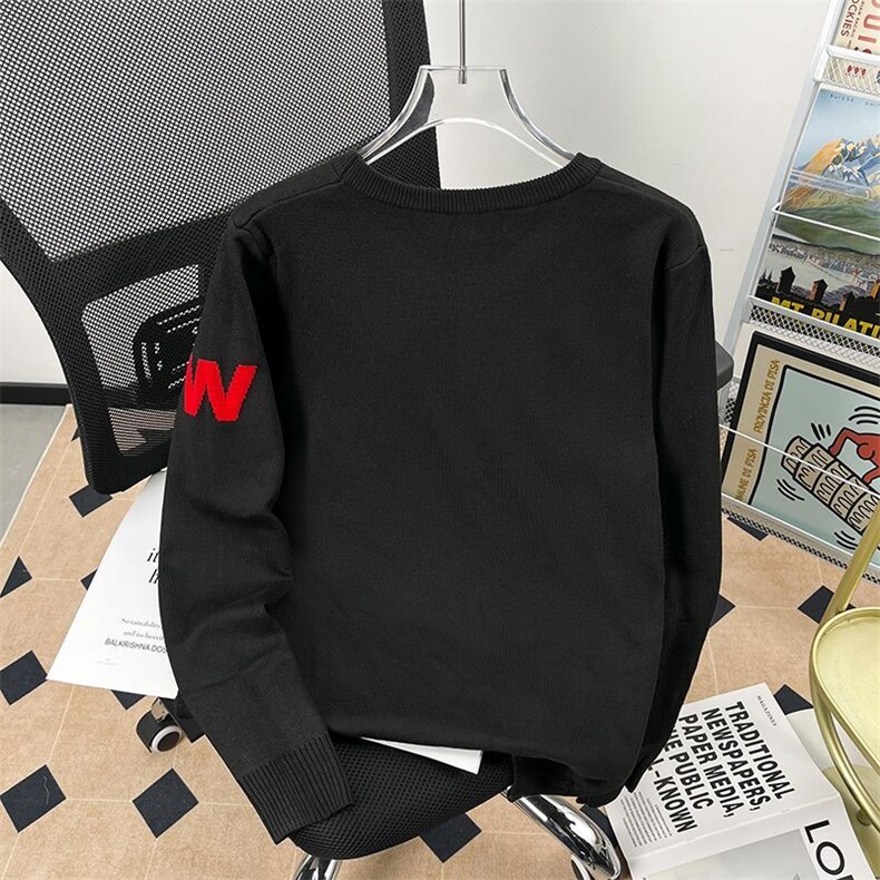 1506-1/M2-W1字母毛衣/P39安克拉红色毛衣男款冬季英本命年打底衫,男装T恤,星座1506-1