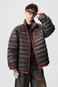 印花轻便90绒白鸭绒M-5XL大码：锦纶羽绒服男78187P228控328图片