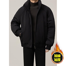 现货美式高街休闲棉衣夹克三防立领纯色户外工装加厚棉服外套，男装夹克，电商A486