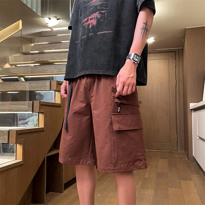 酒店-夏季上新大码短裤美式潮牌网格五分速干裤DK809P33,男装牛仔裤,星座301B-2（原A443-1）