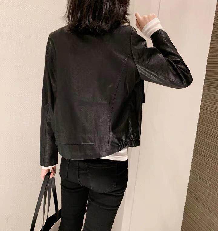 皮衣外套，女装皮衣，美惠百合