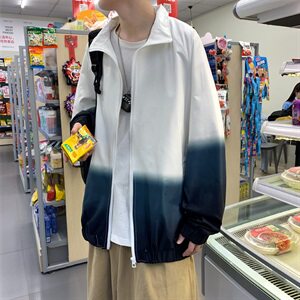 714-1-S612男港风春秋新款休闲情侣男夹克款精品2图片