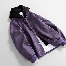 痞帅美式短款机车服潮牌工装假两件皮衣夹克外套157-1-J196-特P85，男装夹克，电商A157-1