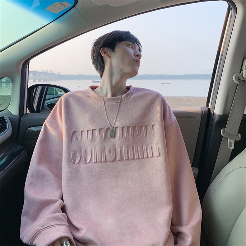 抖音得物高品质美式钢印字母麂皮绒圆领卫衣wyjp9999-特p35控69,男装卫衣,星座605(原A050)