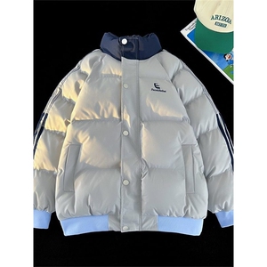 1506-1/MB5341/P64美式三条杠棉服男冬季加厚保暖棉衣外套情侣款图片