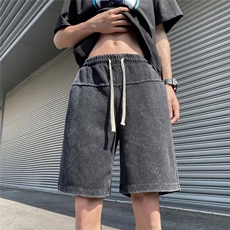 美式复古休闲水洗做旧短裤男夏季五分裤休闲运动中裤子DK0928-p38，男装休闲裤，星座601-2