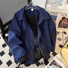 复古飞行夹克外套男潮牌高级感翻领短款棒球服5505P57，男装夹克，星座410-2