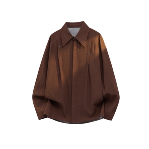 M-5XL CS71096-P38特 控78 新款长袖老钱风简约衬衫，男装衬衫，电商D232