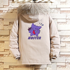 MM48087-P130冬季大毛领衣男士大码加厚袄男服砖墙挂拍，男装棉衣，电商A040A