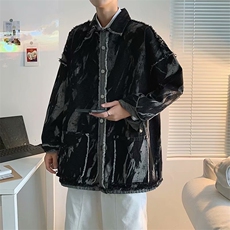 春季美式扎染牛仔外套男潮牌ins高街复古bf风痞帅夹克衫W2587-P52，男装夹克，星座512-2
