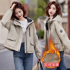 2024年冬季新款加绒派克服时尚棉服高端加绒派克服时尚潮流，女装棉衣/棉服，悦祺