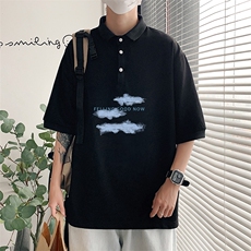 PL57143-P35翻领短袖polo衫男大码胖子半袖t恤男有领保罗衫模特，男装Polo衫，电商A040
