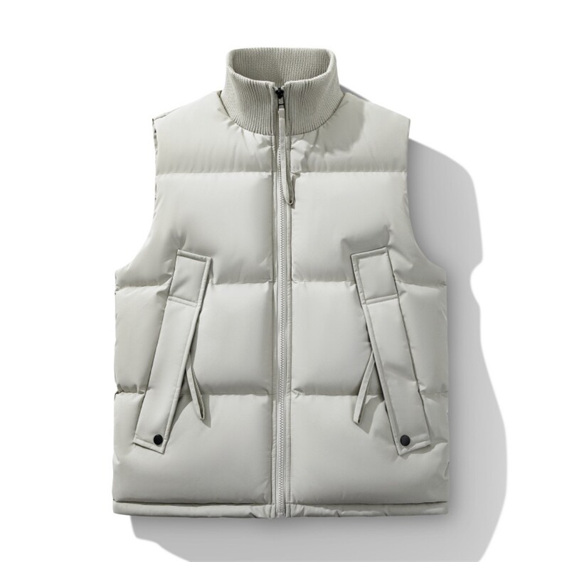 2025加厚马甲加棉户外休闲无袖立领男保暖棉衣外套M2557p65，男装棉衣，电商D315