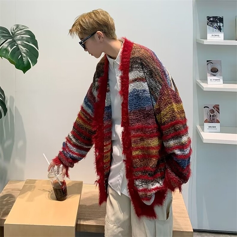 美式圆领毛衣男慵懒风休闲针织衫GM58P70,男装针织衫/毛衣,星座1116-2