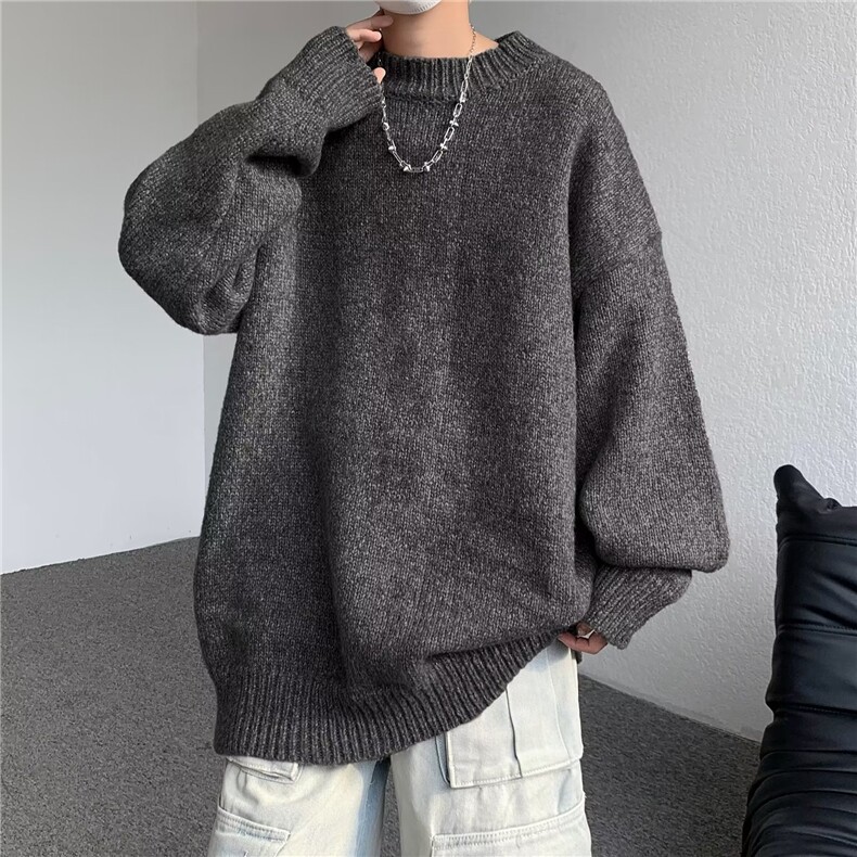 高质量彩斑绒针织衫男韩版潮流帅气2024冬季新款ins毛衣MZ156-P57,男装针织衫/毛衣,星座412-3
