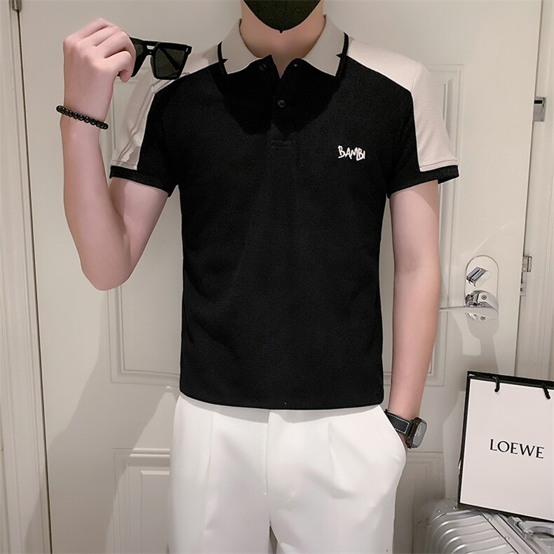 白3男士夏季小伙简约休闲POLO衫男刺绣保罗衫301A-1/PL63/P50,男装Polo衫,星座301A-1