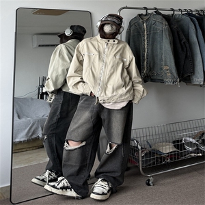 牛仔外套男春季复古日系飞行员夹克高级感痞帅工装衣服JK1109-P78图片