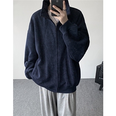 特批扎染开衫卫衣男美式重磅解构拼接脏脏拉链立领外套KS008-TP65，女装短外套，电商B312