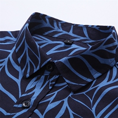 2024秋新款长袖大码衬衫翻领衬衫花衬衫9694P35立体3D图，男装衬衫，星座1106-1