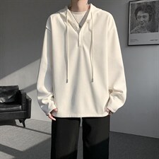 连帽卫衣男春季新款港风宽松华夫格大码长袖套头上衣CH59-P38，男装卫衣，星座214-3