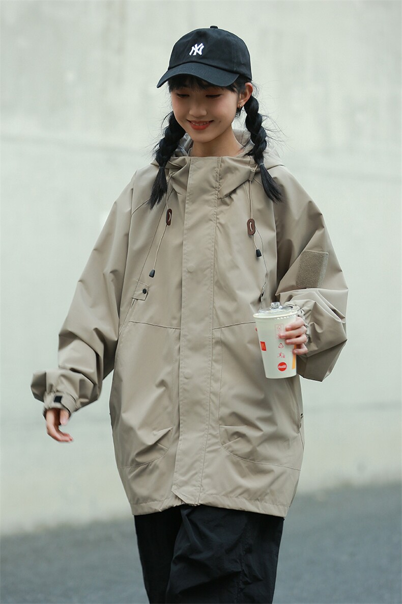 Cityboy情侣时尚连帽冲锋衣外套夹克团体班服,男装夹克,星座301D-5(原星座1415）