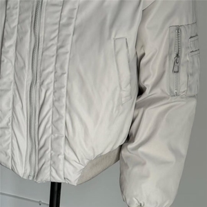 冬季解构弧形小众短款飞行服夹克加厚保暖棒球棉服潮LF1017 P100图片