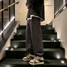 束脚裤男港风潮流帅气学生2023春秋季新款ins宽松休闲裤K2906-P39，男装休闲裤，星座412