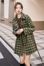 现货主推简约时尚减零斗篷小个子加厚保暖一件过冬外套送腰带，女装毛呢外套，韩美纤衣