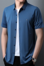 PAF3305钱塘2020-3夏季新款男士无痕高品质短袖衬衫简约衬衣P44，男装衬衫，钱塘207-3