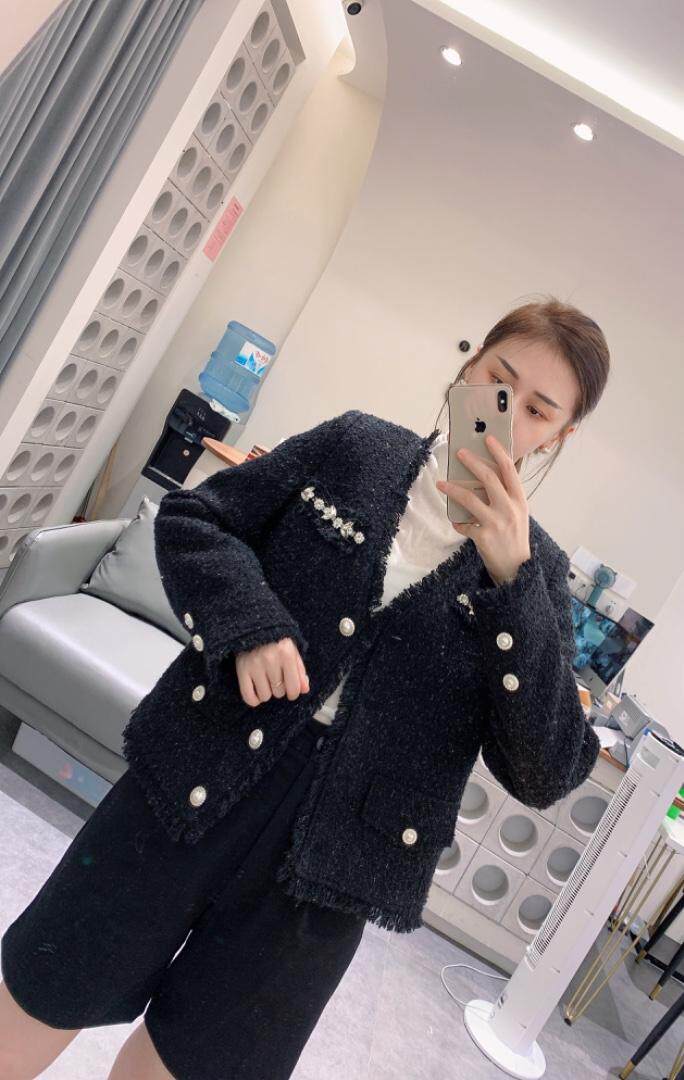 毛料小香风羽绒服（90绒），女装羽绒服，卡西姆