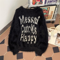 秋冬季水貂绒毛衣男美式街头加厚保暖M6036PP55，男装针织衫/毛衣，星座1116-2