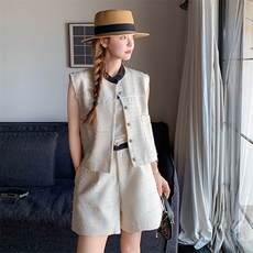 【新款现货】小香风时尚马甲套装088-7723P165K238，女装套装/套裙，2C088